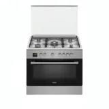 Cuisiniere A Gaz Haier 5 Feux Inox 90X60 HCR6050EESBS thumbnail 1