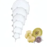 Couvercles extensibles en silicone – Lot de 6 réutilisables et durables thumbnail 1