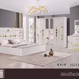 Chambre à Coucher 6 battants 5 pièces Blanc MC626H thumbnail 1