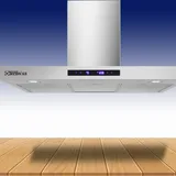 Hotte De Cuisine Technolux 90X60 Avec Sortie Silver Tecoss thumbnail 1