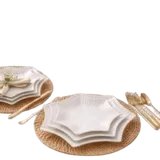 Ensemble de 3 assiettes de présentation Incassable forme étoile thumbnail 1