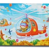 Puzzle Hélicoptère En Bois Plateau Métal Enfants Débutants Concentration Motricité Fine thumbnail 1