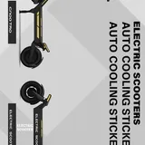 Autocollant jaune pour trottinette thumbnail 1