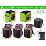 Haut-parleur Bluetooth Portable Multifonction avec Panneau Solaire LOVEYIN AI-109ST thumbnail 1