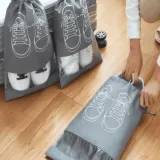 Sac rangement chaussures voyage étanche – Cordon sécurisé - 10 PCS thumbnail 1