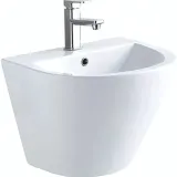 Lavabo suspendu BG-016 en céramique blanc thumbnail 1