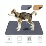 Tapis absorbant lavable pour de chien, tapis de sol réutilisables pour animaux de compagnie thumbnail 1