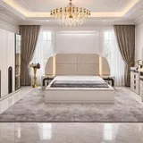 Chambre à Coucher Armoire 6 battants 7 pièces Beige Coco Lux thumbnail 1