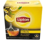 Lipton -  Thé Noir Citron au citron d'Espagne - 20 sachets de thé pyramide thumbnail 1