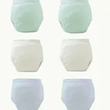 Couches en Tissu  avec Doublures Anti-Fuite,  Lavables pour enfants 6pcs thumbnail 1