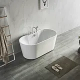 Baignoire YJ1019A en acrylique-coloris blanc thumbnail 5