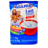 Laicran lait entier en poudre instantané sac 5Kg thumbnail 1