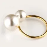 Anneau de serviette de table à perles Élégant - Lot de 4 thumbnail 1