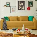 Salon Canapé 3 places Couleur Au Choix Anna thumbnail 5