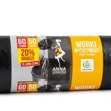 Anna Zaradna - Sac Poubelle Noir – 50 Pièces - 60 L thumbnail 1