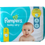 PAMPERS - baby dry- Taille 2 (4-8Kg) 34 Pcs thumbnail 1