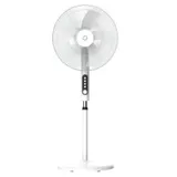 Ventilateur Sur Pied Global Air Blanc 18 Avec Telecommande thumbnail 1