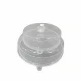 Lot de 2 Couvercles de Conservation pour Micro-ondes – Plastique Transparent thumbnail 1