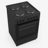 Cuisiniere Enduro 4FEUX 60X60 + Four Electrique Ventilo Tourbo Noir AFS6004EEBIT thumbnail 1