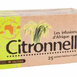 RACINES - Les Infusions d'Afrique - Thé saveur Citronnelle 1.6g - 25 sachets thumbnail 1