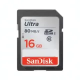 Carte Mémoire SanDisk Ultra 16GB SDHC UHS-I - Vitesse 80MB/s thumbnail 1