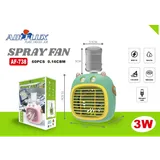 Ventilateur Humidificateur portable - Recharge USB-C - 4 vitesses - Réservoir d'eau - 3W Airflux Ventilo Mini AF-738 thumbnail 1