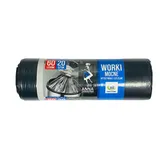 SAC POUBELLE NOIR 20PCS 60L thumbnail 1
