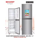 Refrigerateur Sharp Combine 4TIROIRS 320LITRES Gris SJBH320HS2 thumbnail 1