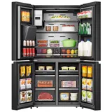 Refrigerateur Hisense Side By Side 4PORTES 522L Avec Fontaine + Ecran Noir Wifi RC68WC4SB thumbnail 3
