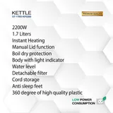 Bouilloire électrique Star Track ST-17BD-KP2200 2200W, de 1,5 L thumbnail 4