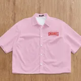 Manfinity Joysei – Chemise d'Été Décontractée Homme – Motif Cerise & Alphabet au Dos – Taille L thumbnail 1