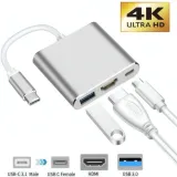 Adaptateur Multiport USB-C vers HDMI 3 en 1 thumbnail 1
