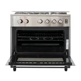 Cuisiniere Technolux 5FEUX 80X60 A Gaz Inox TEC80 thumbnail 4