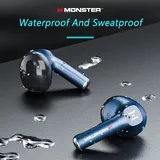 MONSTER AIRPOD AIRMARS XKT10 - Ecouteurs Bluetooth Sans Fil, Casque Sportifs et Gamer Waterproof TWS Réduction de Bruit Avec Microphone Ecouteurs thumbnail 2