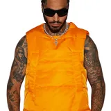 NOVAMEN - Gilet orange matelassé Detroit Velcro - Taille XL thumbnail 1
