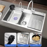 Evier de cuisine 8848 en acier inoxydable 304-finition brossée thumbnail 4