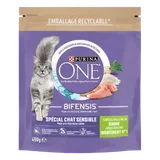 Purina ONE – Croquettes pour Chat Sensible à la Dinde & au Riz – 450 g thumbnail 1