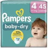 PAMPERS - Couches Baby-dry 9 à 14Kg Taille 4 - 45 Couches thumbnail 1
