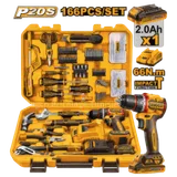 Coffret Outils Sans Fil Ingco 166 Pcs 20V 66Nm – HKTHP41662 thumbnail 1