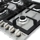 Plaque Encastrable Magic Chef 4FEUX 60X60 A Gaz Inox MCSCTG24S thumbnail 3