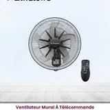 Ventilateur Binatone 18" Mural avec Commande Noir WF 1808RC thumbnail 1