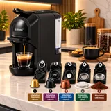 Machine à Cafe Rising Multicapsule 5 en 1 Noir RS506 thumbnail 1