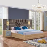 Chambre à Coucher 6 battants 5 pièces Beige Gris 3053 thumbnail 1