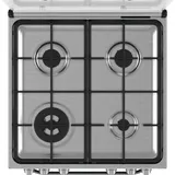 Cuisiniere Hotpoint 4FEUX A Gaz 60X60 Four A Gaz Gris HS67G2PMX/IT/1 thumbnail 4