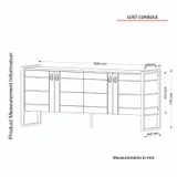 Table Console Lost White Gold Blanc C906B thumbnail 3