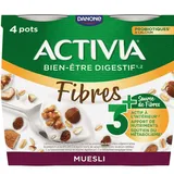 Danone Activia – Yaourts Céréales Muesli – Pack de 4 - 480 g thumbnail 1