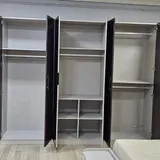 Chambre à Coucher Armoire 6 battants 6 pièces Marron Gris Anka thumbnail 6