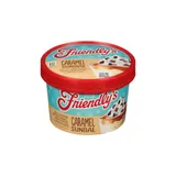 FRIENDLY’S – Vanilla Ice Cream with Caramel Whipped Topping & Chocolate Flakes – 177 ml thumbnail 1