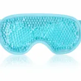 Masque Yeux Gel Froid Réutilisable avec Dos en Peluche - Thérapie Chaud (Bleu) thumbnail 1