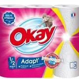Essuie-Tout OKAY Adapt’ x3 – 1/2 Feuille, Ultra Absorbant thumbnail 1
